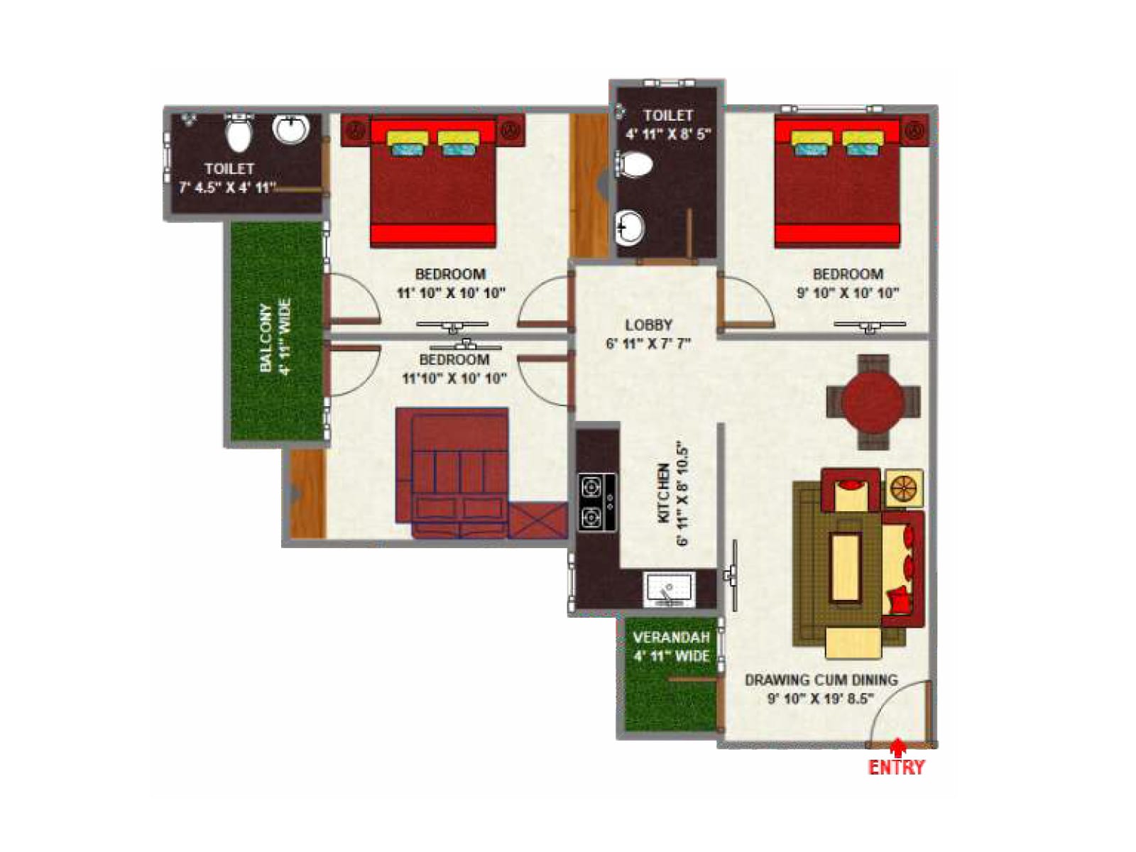 E Square Aspire Floor plan